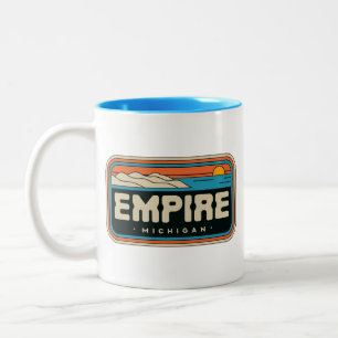 Caneca De Café Em Dois Tons Empire 70s Retro Michigan Vintage
