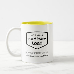 Caneca De Café Em Dois Tons Empresa de Swaag de Logotipo de Negócios Modernos