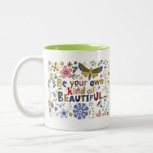 Caneca De Café Em Dois Tons Encantadora Simples Mensagem Deliciosa Citação da 