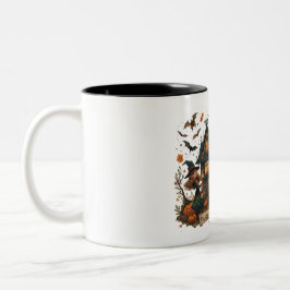 Caneca De Café Em Dois Tons Enchanted Haunted House Halloween