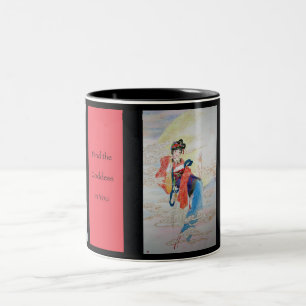 Caneca De Café Em Dois Tons Encontre a deusa em você caneca