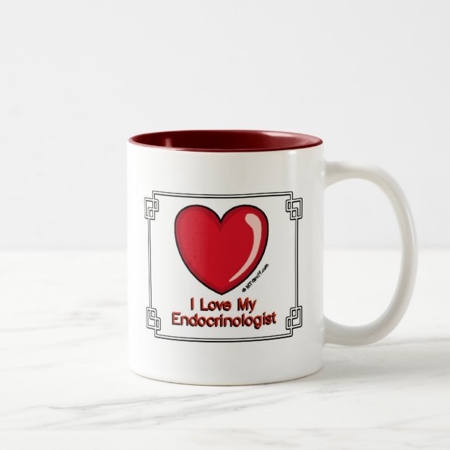 Caneca De Café Em Dois Tons Endocrinologista (Direita)