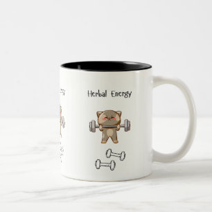 Caneca De Café Em Dois Tons Energia Herbal