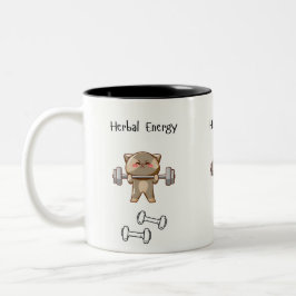 Caneca De Café Em Dois Tons Energia Herbal