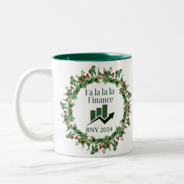 Caneca De Café Em Dois Tons Enfeites de natal financeiro