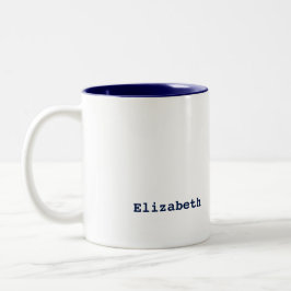 Caneca De Café Em Dois Tons Enfermeiras melhoram vidas. Nome Personalizado da