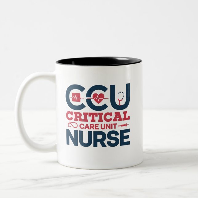 Caneca De Café Em Dois Tons Enfermeiro personalizado da CCU (Esquerda)