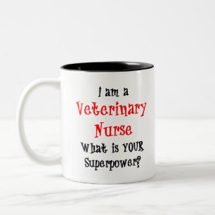 Caneca De Café Em Dois Tons enfermeiro veterinário