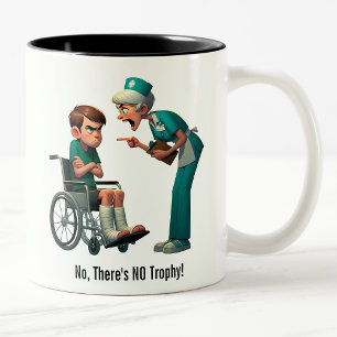 Caneca De Café Em Dois Tons Enfermeiro vs Descolamento de Brat