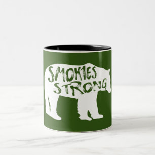 Caneca De Café Em Dois Tons Enfumaçados Forte Urso