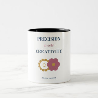 Caneca De Café Em Dois Tons Engenheira Onde a Precisão Encontra a Criatividade