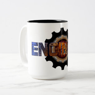 Caneca De Café Em Dois Tons Engenheiro