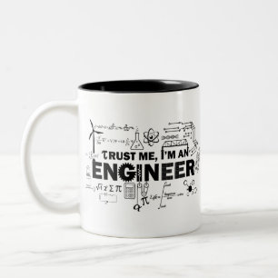 Caneca De Café Em Dois Tons engenheiro
