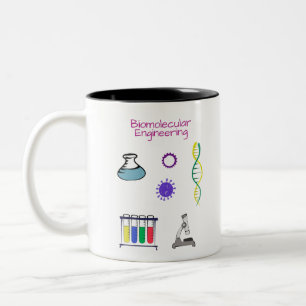 Caneca De Café Em Dois Tons Engenheiro biomolecular Engenharia química