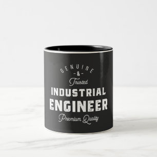 Caneca De Café Em Dois Tons Engenheiro industrial, legal, engenheiro, engenhar