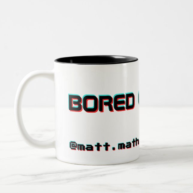 Caneca De Café Em Dois Tons Engenheiro TikTok Mug Bordo de Mattmath (Esquerda)