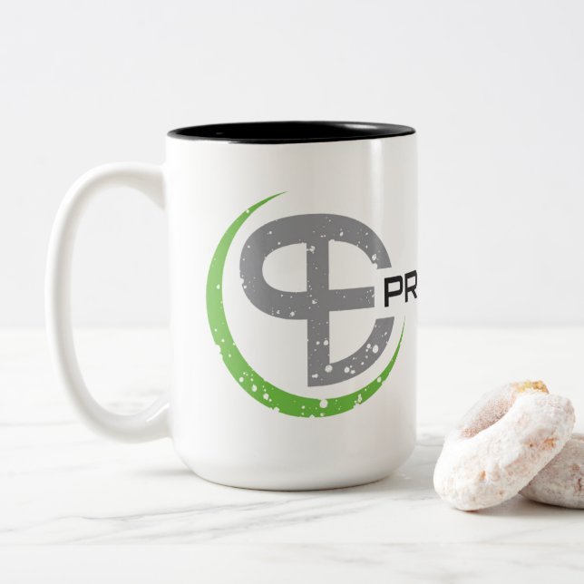 Caneca De Café Em Dois Tons Engenheiros da propriedade (Com Donut)