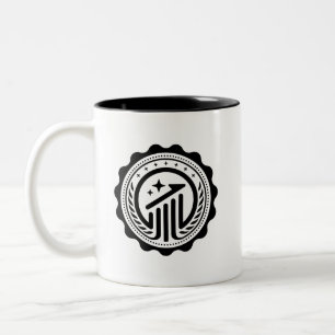 Caneca De Café Em Dois Tons Engenheiros De Espaço crachá Econômico De Estil