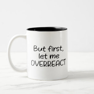 Caneca De Café Em Dois Tons Engraçada Exagero Mug