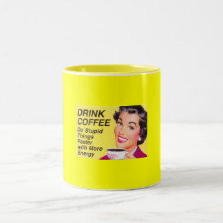 Caneca De Café Em Dois Tons Engraçado