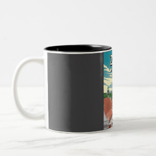 Caneca De Café Em Dois Tons Engraçado 5 Star Zagreb Croácia Revisão do Poster