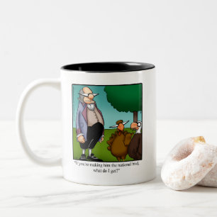 Caneca De Café Em Dois Tons Engraçado Ação de Graças Humor Mug Gift