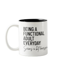 Engraçado Adultando Mug