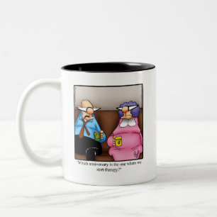 Caneca De Café Em Dois Tons Engraçado Aniversário Humor Mug