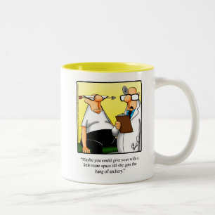 Caneca De Café Em Dois Tons Engraçado Archery Humor Mug Gift