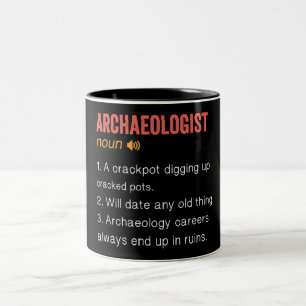 Caneca De Café Em Dois Tons Engraçado Arqueólogo Definição