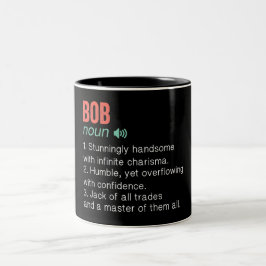 Caneca De Café Em Dois Tons Engraçado Bob Definition