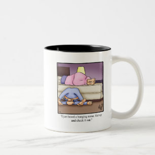 Caneca De Café Em Dois Tons Engraçado "Bump In The Night"