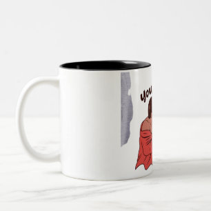 Caneca De Café Em Dois Tons Engraçado Citar Maçã Negra - "Você Vai, Cara! Por