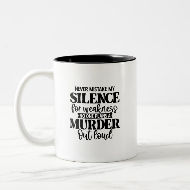 Caneca De Café Em Dois Tons Engraçado Coffee Mug (Esquerda)