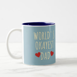 Caneca De Café Em Dois Tons Engraçado Dia de os pais Mug - Pai mais agradável