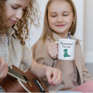 Caneca De Café Em Dois Tons Engraçado Dinossauro Juice Mug