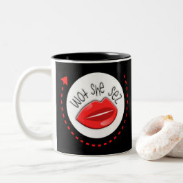 Caneca De Café Em Dois Tons Engraçado Ditos Para As Mulheres Que Ela Sez