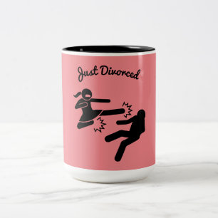 Caneca De Café Em Dois Tons Engraçado Divorce Simpatia Ofertas