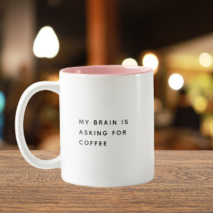 Caneca De Café Em Dois Tons Engraçado Dizer Colega Elegante Simples