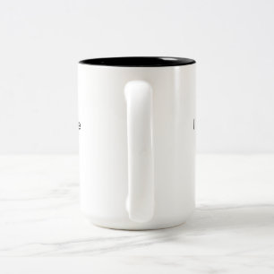 Caneca De Café Em Dois Tons Engraçado dizer: "Posso parecer calmo".