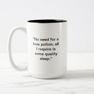 Caneca De Café Em Dois Tons Engraçado Dormir | Alternativa de Poção de AmorVen