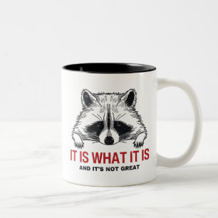 Caneca De Café Em Dois Tons Engraçado, é o que é e não é Excelente