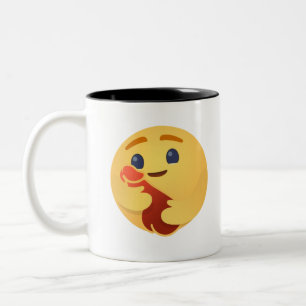 Caneca De Café Em Dois Tons Engraçado Emojis Facebook
