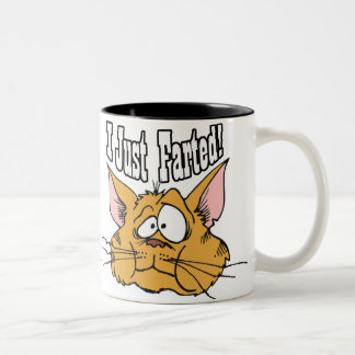 Caneca De Café Em Dois Tons Engraçado eu apenas Farted presentes rudes