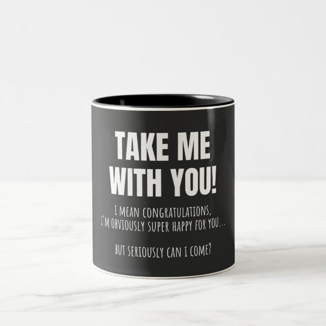 Caneca De Café Em Dois Tons Engraçado Farewell Mug Para O Colega De Trabalho D (Centro)