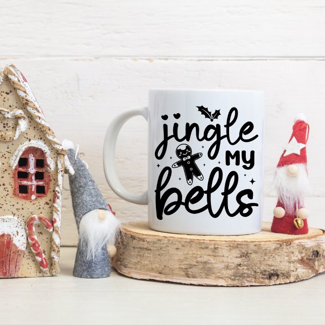 Caneca De Café Em Dois Tons Engraçado Jingle My Bells (Criador carregado)