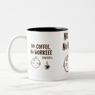 Caneca De Café Em Dois Tons Engraçado Mug de Dois Toneladas para amantes de ca