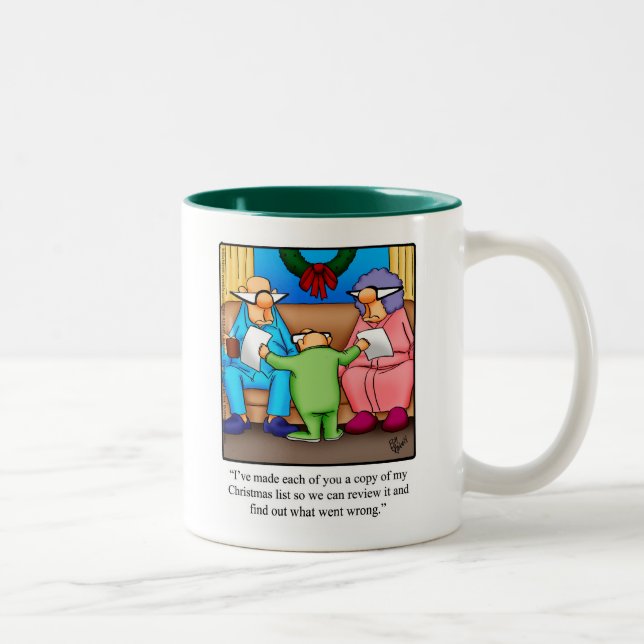 Caneca De Café Em Dois Tons Engraçado Natal Humor Mug Gift (Direita)