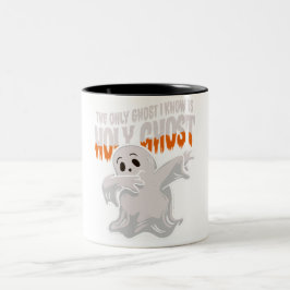 Caneca De Café Em Dois Tons Engraçado O Único Fantasma Que Conheço É Espírito 