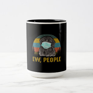 Caneca De Café Em Dois Tons Engraçado Ow Pessoas Vintage Retro Newfound